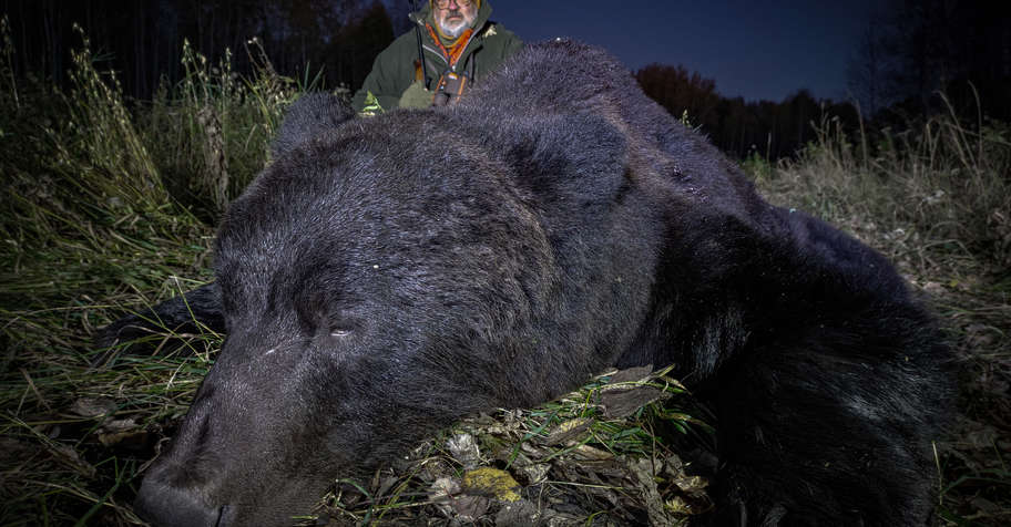 Siberian bear fall hunt