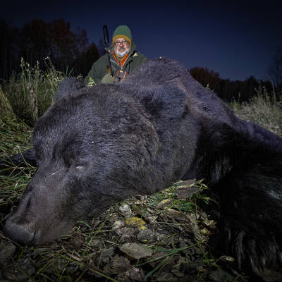 Siberian bear fall hunt