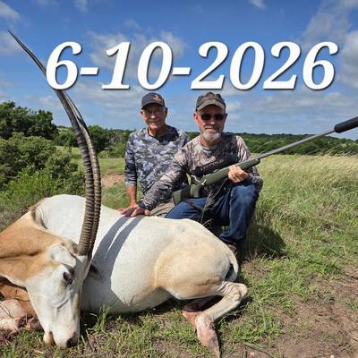 Scimitar Oryx, Wild Hog, 3 nights W/food
