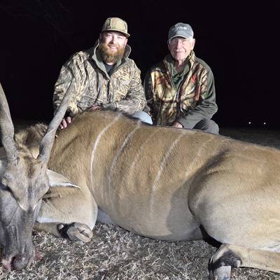 Eland hunt 3 nights Lodg& food in U.S.A