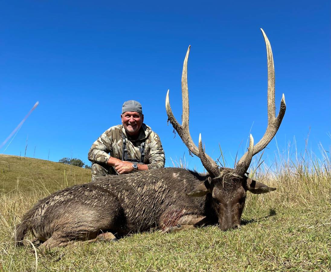 A slam of North American deer. Wildlife biologist and outdoor